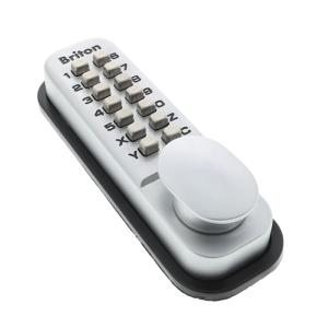 Briton 9160 Digital Code Lock  Push Button Silver