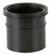 Brett Martin110mm Black Single Socket Soil Coupling BS432B