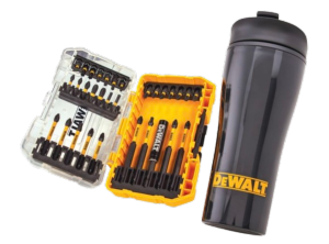 Dewalt 32 Piece Flextorq bit set & Travel Mug