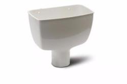 Aquaflow 65mm White Square/Round Hopper AHS1WH