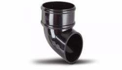 Aquaflow 68mm Black Round Downpipe Shoe AB3BL