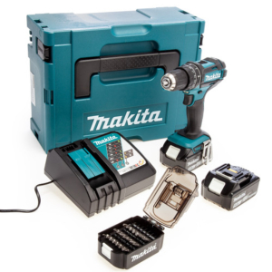 Makita DHP482JX14 18V LXT Combi Drill (2 x 5.0Ah Batteries)