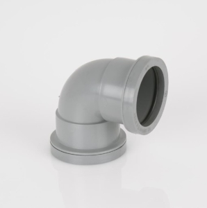 Brett Martin 32mm Grey Push Fit 90° Knuckle Bend W907G