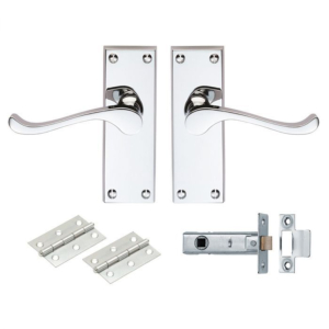 Scroll Latch Pack inc hinges & Latch Chrome GK002CP/INTB