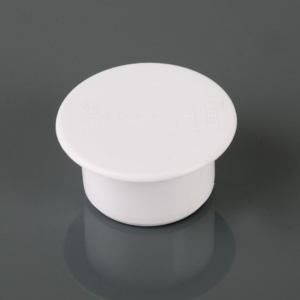 Brett Martin 40mm Push Fit White Socket Plug W924W
